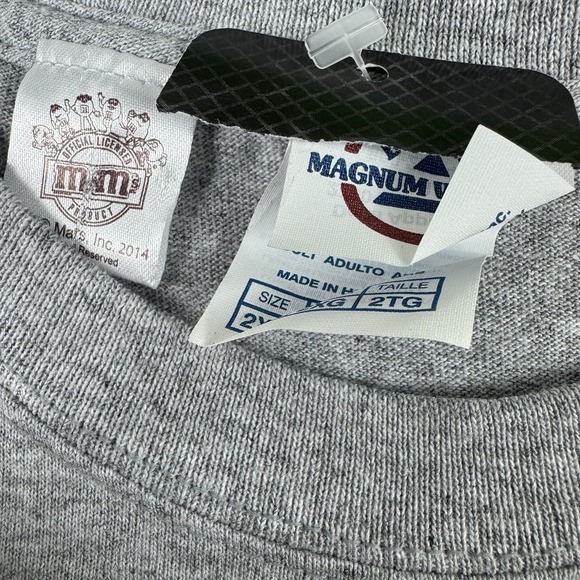 NWT NASCAR 2014 M&M's Racing #18 Kyle Busch Gray Graphic T-Shirt 2XL - Picture 3 of 7